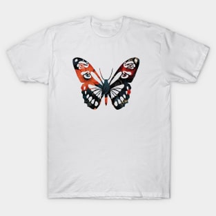 Dark floral on butterfly T-Shirt